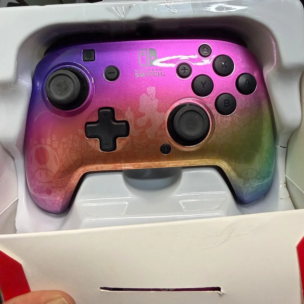 PDP REMATCH Wired Controller Nintendo Switch Star Spectrum Rainbow Super Mario